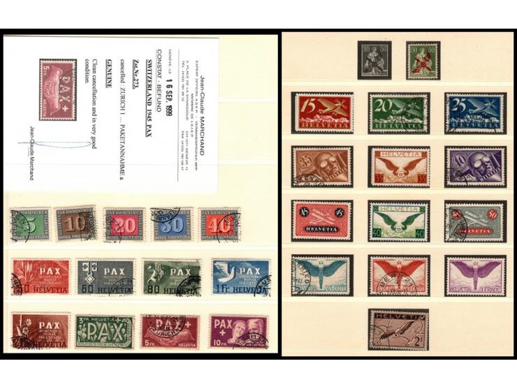1849/1986, SUISSE collection in 3 hingeless Lindner albums of generally used &amp; mint steps &amp; booklets, incl Pat I incl